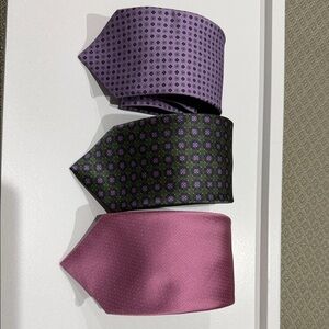 Dolcepunta Puruple, green & pink Men's Tie Set
